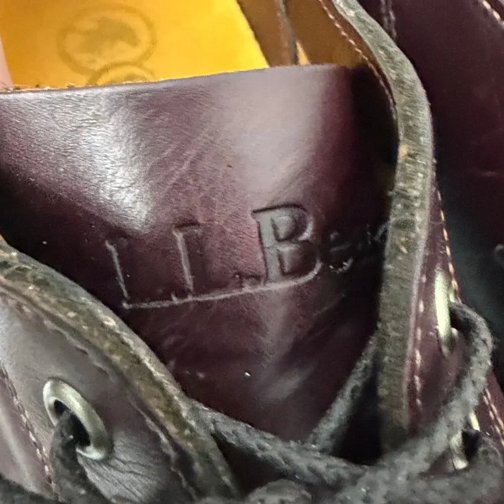 Chippewa & L.L. Bean Shoes Mens 10 EE Cordovan Oxblood Oxford Vibram Leather